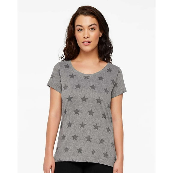 Ladies' Five Star T-Shirt GRAN HTHR STAR S