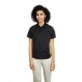 thumbnail image 1 of Ladies' Flash IL Colorblock Short Sleeve Shirt - BLACK/ DK CHARCL - L, 1 of 3