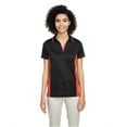 thumbnail image 1 of Ladies' Flash Snag Protection Plus IL Colorblock Polo - BLACK/ TM ORANGE - XS, 1 of 3