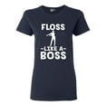 thumbnail image 1 of Ladies Floss Like A Boss Dance Floor Funny DT T-Shirt Tee, 1 of 2