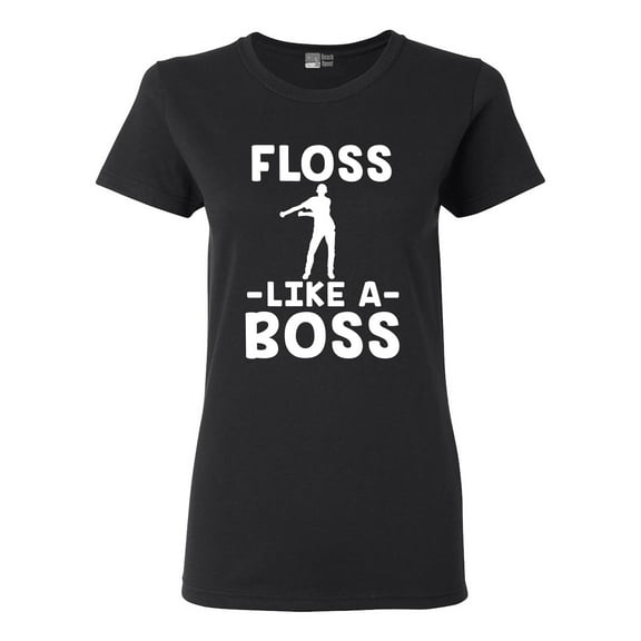 Ladies Floss Like A Boss Dance Floor Funny DT T-Shirt Tee