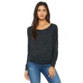 thumbnail image 1 of Ladies' Flowy Long-Sleeve Off Shoulder T-Shirt, 1 of 3