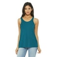 thumbnail image 1 of Ladies' Flowy Racerback Tank - HTHR DEEP TEAL - XL, 1 of 5