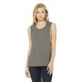 thumbnail image 1 of Ladies' Flowy Scoop Muscle Tank - HEATHER STONE - XL, 1 of 5