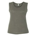 thumbnail image 1 of Ladies' Flowy Scoop Muscle Tank - OLIVE SLUB - L, 1 of 5