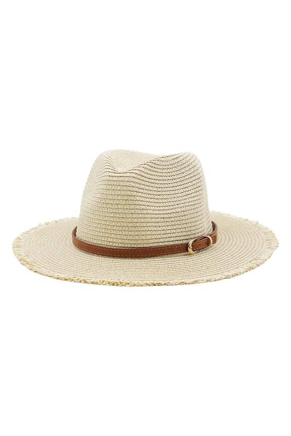 Ladies Fringe Jazz Hat Summer Outdoor Vacation Sun Hat Beach Hat for Sunshade Lightweight, Comfortable One Size