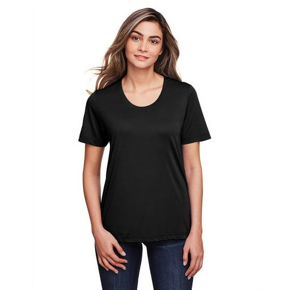 Ladies' Fusion ChromaSoft™ Performance T-Shirt BLACK XS