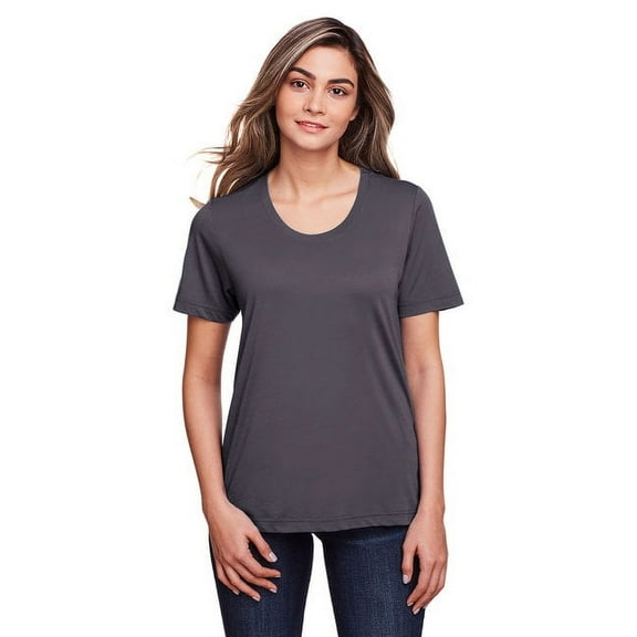 Ladies' Fusion ChromaSoft™ Performance T-Shirt - CARBON - 2XL