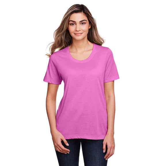Ladies' Fusion ChromaSoft™ Performance T-Shirt CHARITY PINK 3XL
