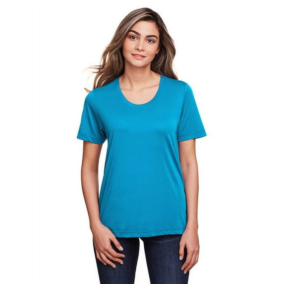 Ladies' Fusion ChromaSoft™ Performance T-Shirt ELECTRIC BLUE 4XL