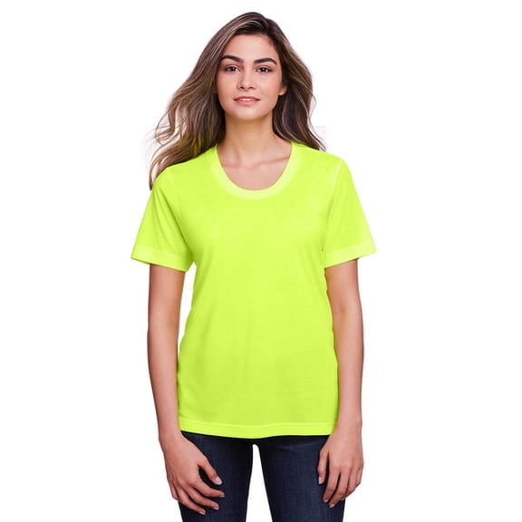 Ladies' Fusion ChromaSoft™ Performance T-Shirt SAFETY YELLOW 2XL