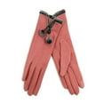 thumbnail image 1 of Ladies Fuzzy Faux Fur Winter Gloves with Fleece Lining - Warm Microgrip Gloves for Winter, 1 of 2