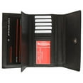 thumbnail image 1 of Ladies Genuine Leather Checkbook Wallet Organizer with Detachable Sleeve and ID Window 5575 CF, 1 of 6