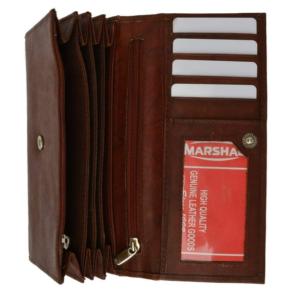 Ladies Genuine Leather Credit Card ID Currency Holder Wallet 2547 CF (C)