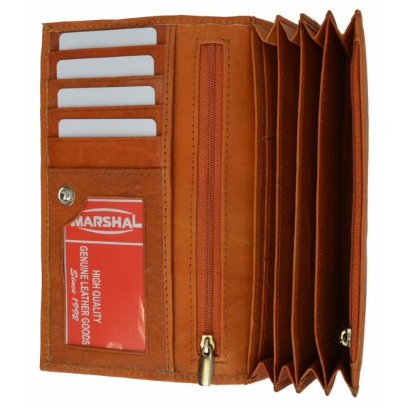 Ladies Genuine Leather Credit Card ID Currency Holder Wallet 2547 CF