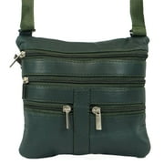 Ladies Genuine Leather Cross Body Bag Satchel Messenger Bag Adjustable Strap