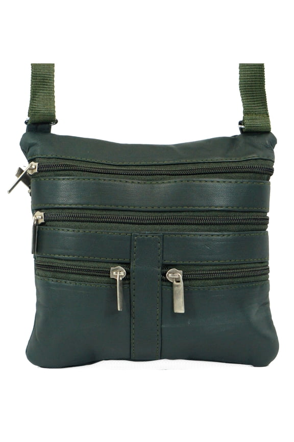 Ladies Genuine Leather Cross Body Bag Satchel Messenger Bag Adjustable Strap