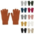 thumbnail image 1 of Ladies Gloves Magic Knit Gloves for Women Solid Colors White Free, 1 of 3