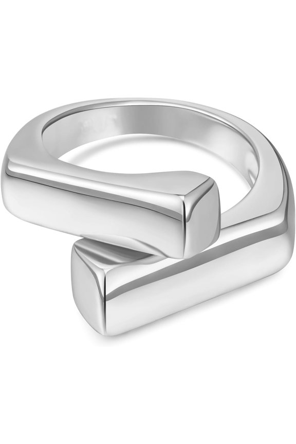 Ladies Gold/Silver Chunky Open End Ring Adjustable Fashion Ring Ladies Gift