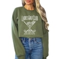 thumbnail image 1 of Ladies Golf Club Sweatshirt for Women Funny Par Then Bar Pullover Crewneck Army Green Sweatshirt Adult Medium, 1 of 6
