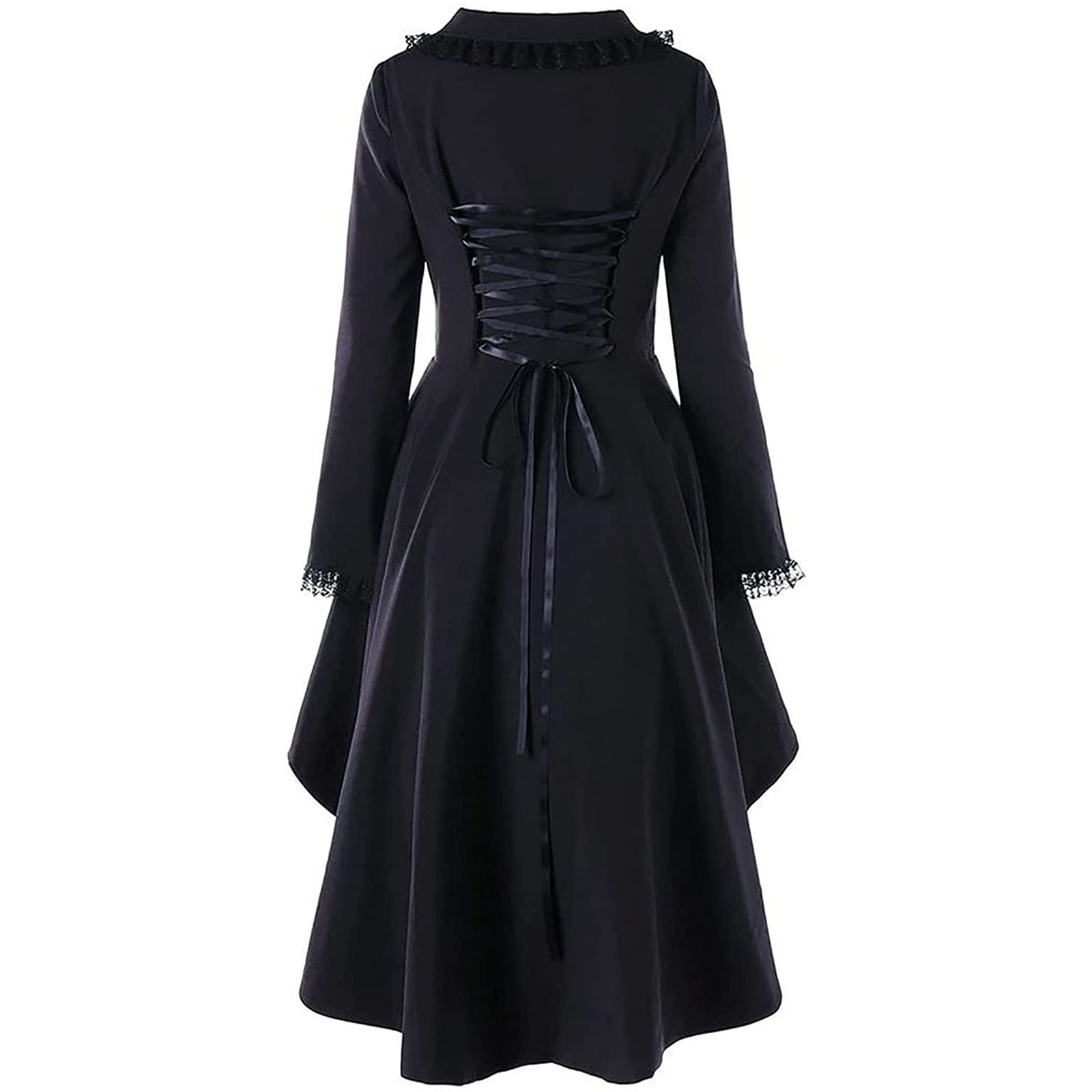 Ladies Gothic Jackets Vintage, Steampunk Tailcoat for Women Long Sleeve ...