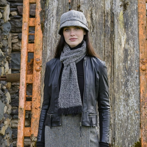 Mucros Weavers Gray Herringbone Flapper Hat, One Size, 1 Count