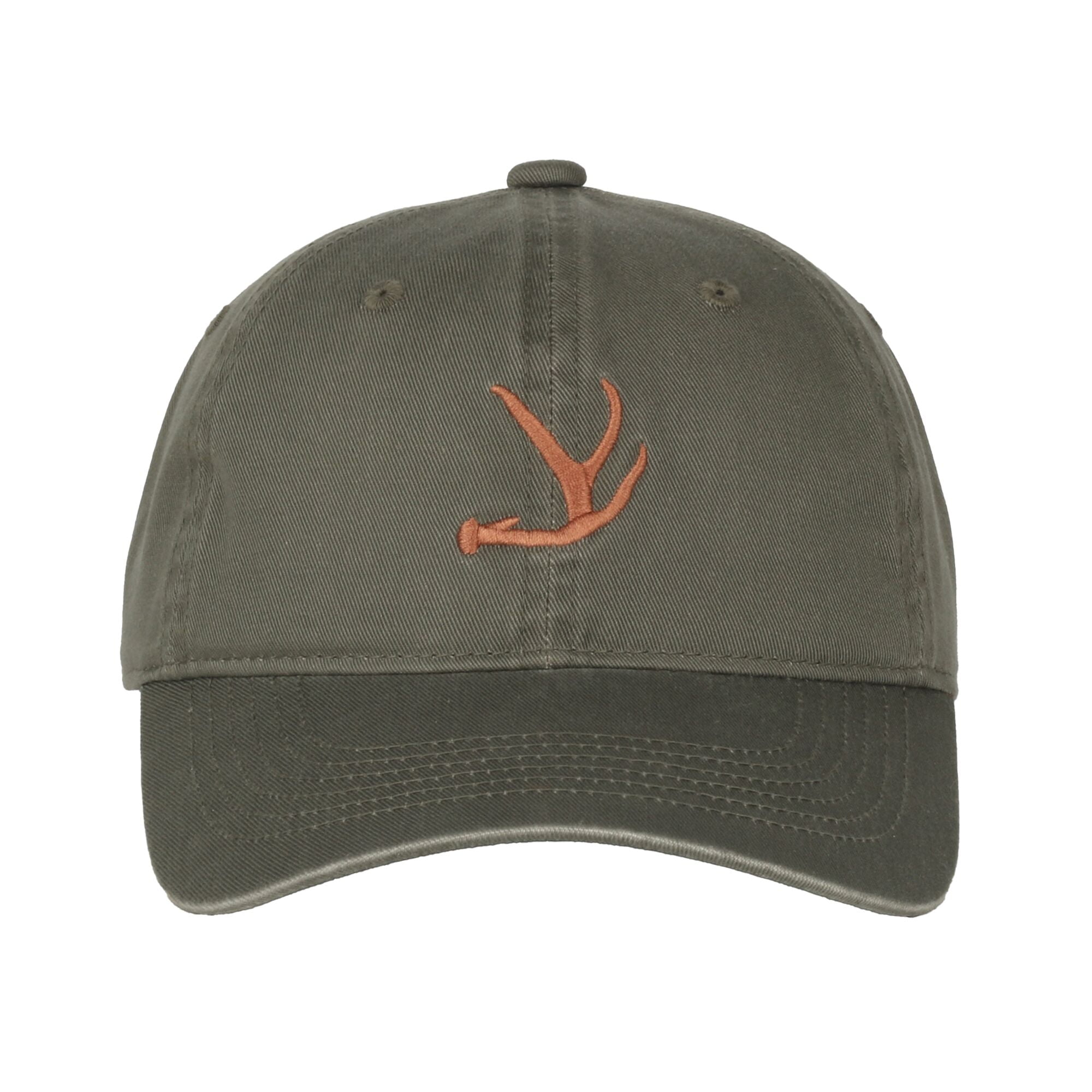Ladies' Green 6 panel Structured Pre-Curved Cotton Camo Cap with Hook Loop Closure, One Size