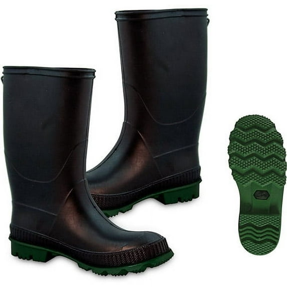 Ladies Green Sole Pvc Knee Boot