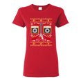 thumbnail image 1 of Ladies Guitar Rock n' Roll Music Face Ugly Christmas Funny DT T-Shirt Tee, 1 of 2