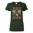thumbnail image 1 of Ladies Guitar Rock n' Roll Music Face Ugly Christmas Funny DT T-Shirt Tee, 1 of 2