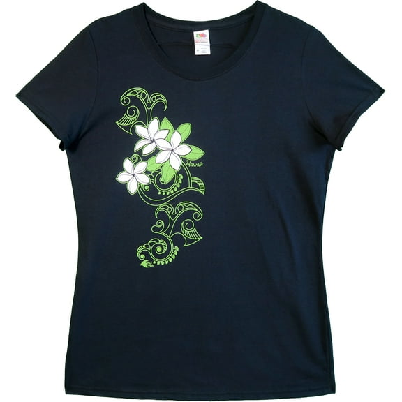 Ladies HI Tee 3 Plumerias