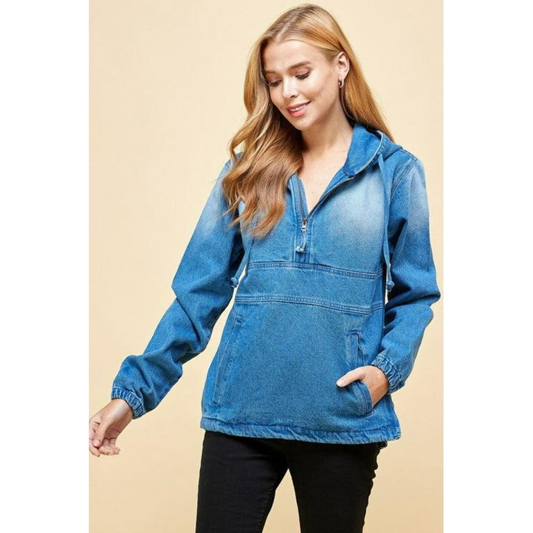 Half and half jean jacket best sale