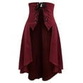thumbnail image 1 of Ladies' Halloween Medieval Irregular Hem Waist Skirt, 1 of 7