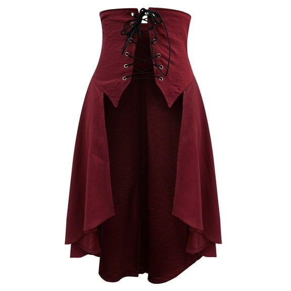 Ladies' Halloween Medieval Irregular Hem Waist Skirt