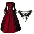 thumbnail image 1 of Ladies' Halloween Renaissance Solid Color Elastic High Waist Dress With Big Skirt Support, 1 of 2
