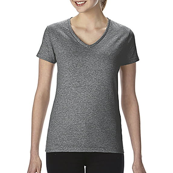 Ladies' Heavy Cottonâ„¢ 5.3 Oz. V-Neck T-Shirt