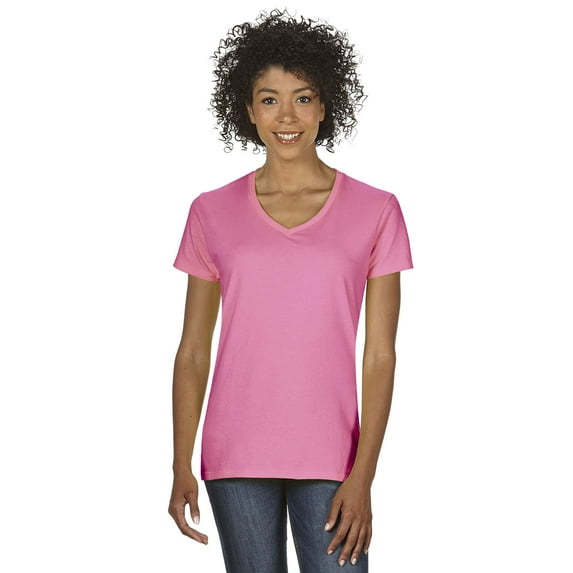 Ladies' Heavy Cotton™ V-Neck T-Shirt
