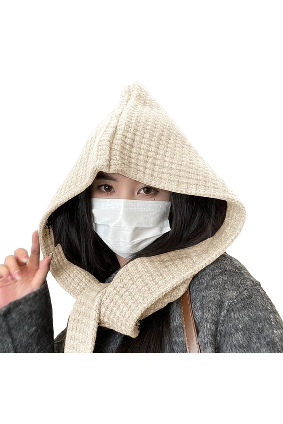 Ladies' High End Korean Style Autumn And Winter Ambience Scarf Versatile Shawl Hoodie