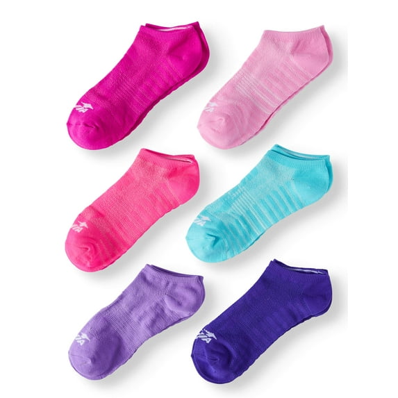 Ladies High Performance No Show Socks, 6 Pack