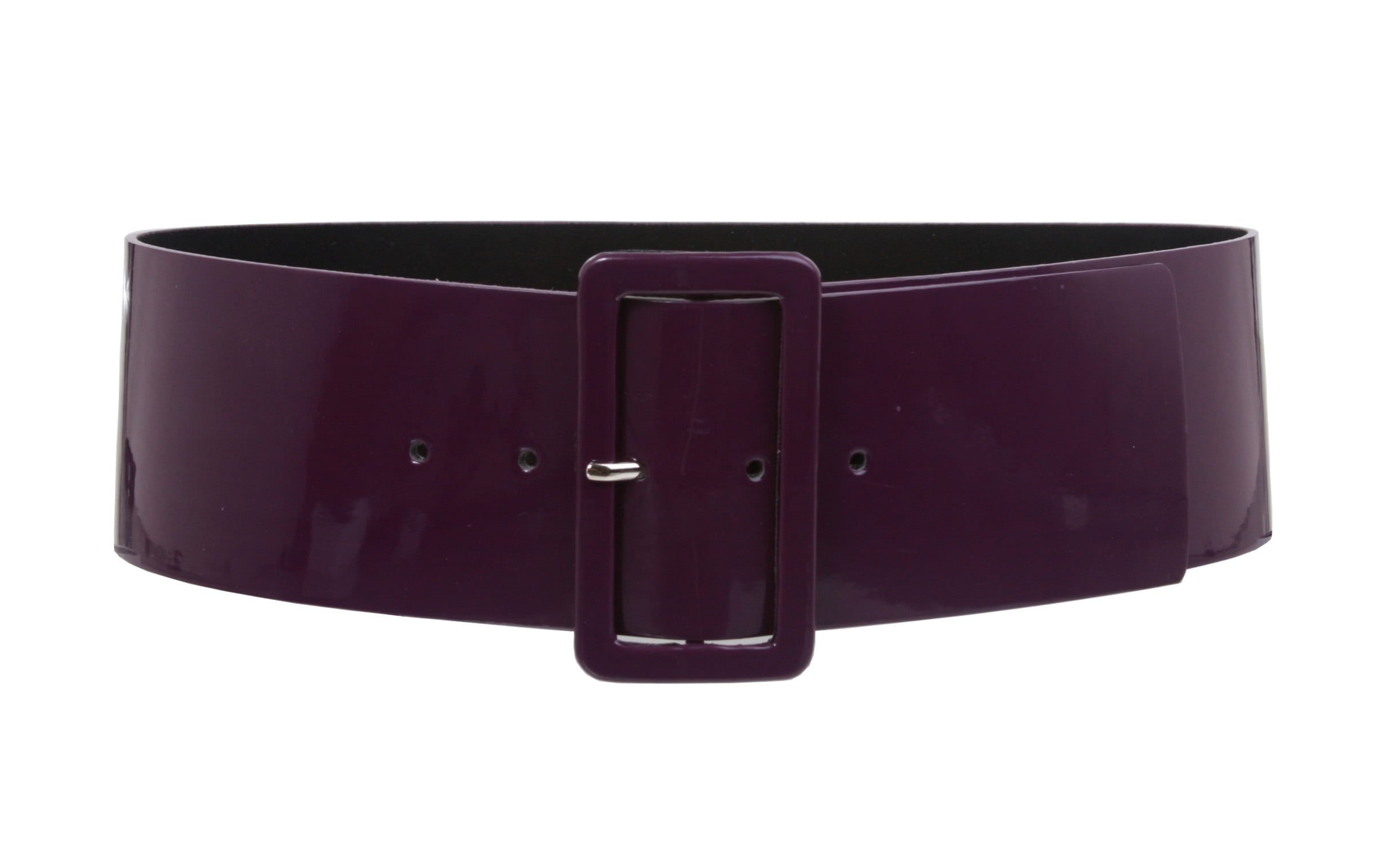 Ladies High Waist Patent Leather Wide Fashion Square Belt  display picture 2