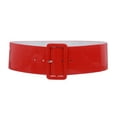 thumbnail image 1 of Ladies High Waist Patent Leather Wide Fashion Square Belt, 1 of 2