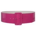 thumbnail image 1 of Ladies High Waist Patent Leather Wide Fashion Square Belt, 1 of 2