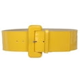 thumbnail image 1 of Ladies High Waist Wide Patent Fashion Plain Leather Belt, 1 of 2