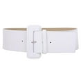 thumbnail image 1 of Ladies High Waist Wide Patent Fashion Plain Leather Belt, 1 of 2