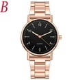 thumbnail image 1 of Ladies High-end Quartz Watch Stainless Steel Luminous Dial Leisure Watch Wind up Watch for Women Talking Ladies Watch Watch Leather Strap Watch Big Numbers for Senior Watch Glass Undone for Men Simple, 1 of 1