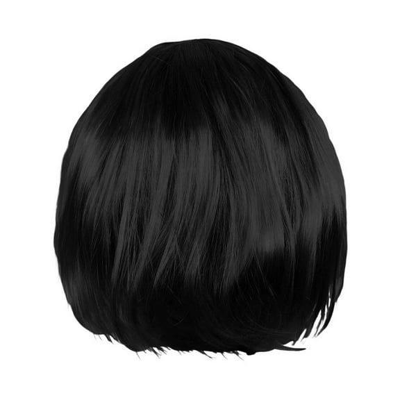 Ladies Human Hair Wig Short 30CM Party Decoration Carnival Synthetic Bob