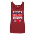 thumbnail image 1 of Ladies Hurricane Harvey Survivor Cyclone Symbol 2017 Houston Texas Sleeveless Tank Tops, 1 of 1