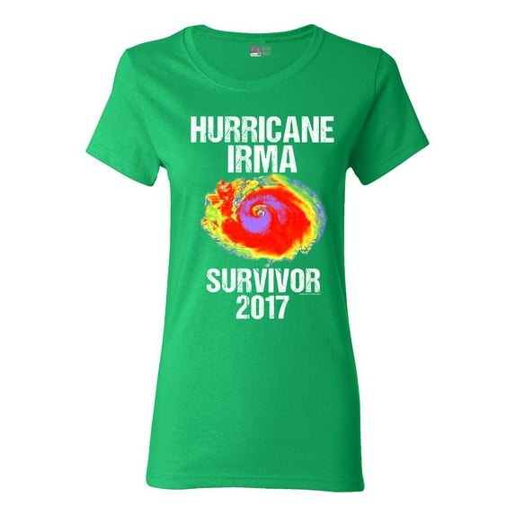 Ladies Hurricane Irma Survivor 2017 DT T-Shirt Tee