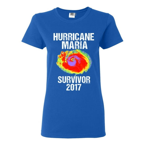 Ladies Hurricane Maria Survivor 2017 DT T-Shirt Tee
