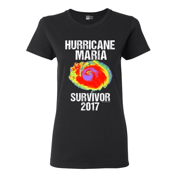 Ladies Hurricane Maria Survivor 2017 DT T-Shirt Tee